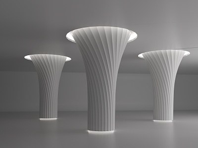 Modern pillar decoration column 3d model