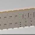 Neatly Arranged Industrial Control Panels With Multiple Units And Control Indicators