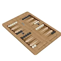 Modern Checkers Persian Double Chess Board Chess Checkers Board 3d model