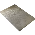 Square Carpet With Textured Scale Like Pattern For Modern Home Decor