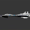 Modern Spaceship Spacecraft Spacecraft 3d model