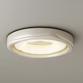 Two Unique White Ceiling Lights With Creative Designs