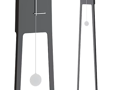 Modern Minimalist Floor Lamp With Black Metal Stand And White Round Shade 3d model