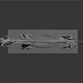 Detailed Animal Skeleton Display With Anatomical Organ Structure On Transparent Stand