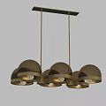Modern Chandeliers With Geometric Metal Frames And Multi Light Designs 3d model