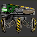 Robot Spider Robot Mecha Spider Science Fiction Spider Mechanical Spider Battery Spider Tower Defense 3d model