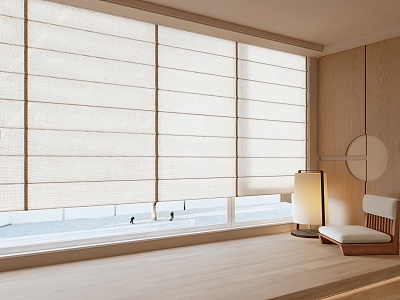 blinds window sill 3d model