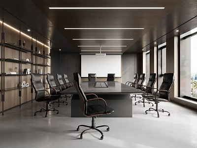 Modern Conference Room 3d model