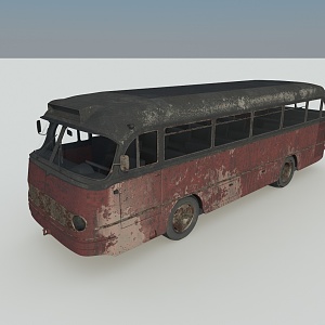 Waste buses, passenger cars, motor vehicles, including interior trim 3d model