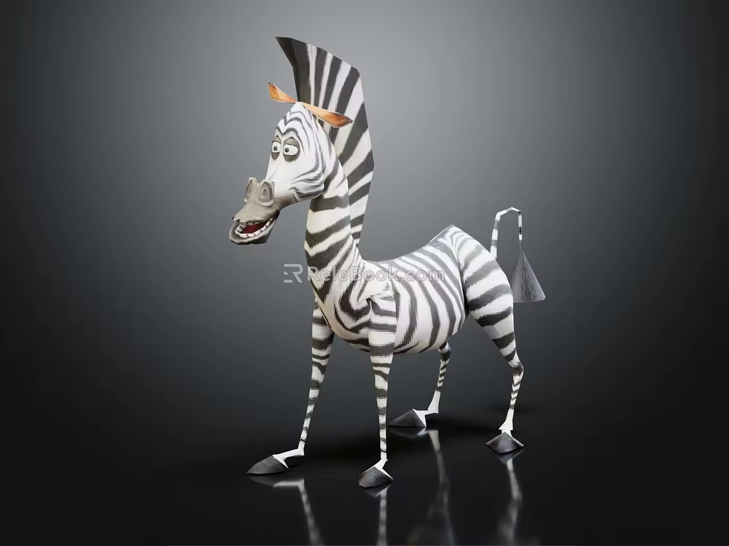 Modern Zebra Cartoon Zebra Cartoon Character Game Character Virtual Character 3d model