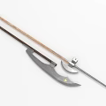 Ancient Traditional Long Handle Weapons With Metal Blades And Wooden Shafts