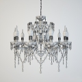 Vintage chandelier chandelier 3d model