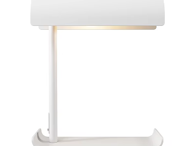 Elegant Modern White Table Lamp With Sleek Design And Stable Base 3d model