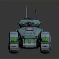 Futuristic Armored Military Vehicle Design with Turret Antenna Large Wheels and Green Accents