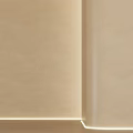 Beige Wall Interior Featuring Smooth Texture Corner Details and Soft Lighting