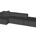 Modern Multiplayer Sofa Corner Sofa 3d model