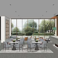 Modern Reception Area Sales Office Negotiation Room Sales Department Rest Area Hotel Lobby Office Building Office Building Lobby Rest Area 3d model