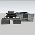 Ancient building SU model 3d model