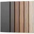 Wooden Panel Components With Different Natural Wood Grain And Color Options