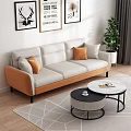 Modern Sofa Coffee Table Combination Simple Sofa Coffee Table Combination Decorations 3d model
