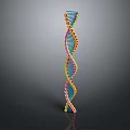 Advanced Genetic Analysis Medical Device with Colorful DNA Helix Structure for Molecular Diagnostics