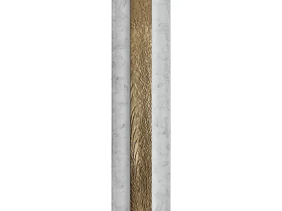 Modern Wall Lamp With Gold And White Textured Design For Interior Decoration 3d model