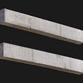 concrete beam construction beam cement column square cement column 3d model