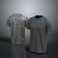 Stylish Cotton T Shirts for Daily Use with Striped Pattern and Solid Color Design