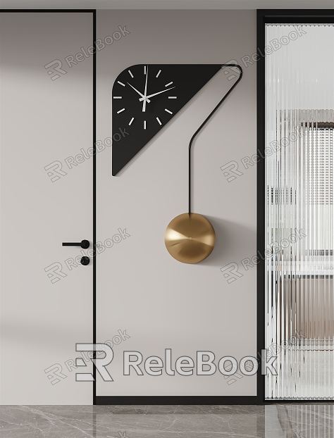 Modern clock creative wall clock wall decoration model