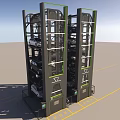 Eco friendly Automated Multilevel Car Parking Structure With Sustainable Green Design