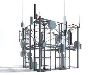 Style Communication equipment Signal tower Public facilities Base station Communication facilities 3d model