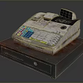 Practical Cash Register With Colorful Keyboard And Secure Drawer For Daily Use