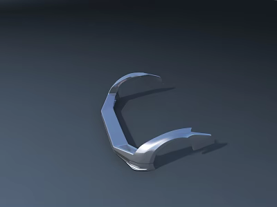 Durable Curved Metal Road Facilities With Safety Design For Highway Use 3d model