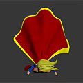 Superhero Girl In Blue Costume With Red Cape Yellow Hair And Super Symbol