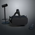 Modern VR Headset For Computer Gaming With Microphone Stand And Wireless Remote Controller