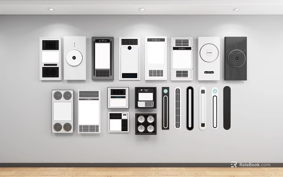 Smart Home Control Panels And Wall Switches In Modern Design 3d model