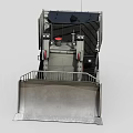 Crawler Bulldozer Utility Vehicle With Front Blade Protective Grille And Tracked Chassis