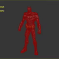 Batman Action Figure Toy With 3D Model Standing Pose Gray Suit Yellow Belt