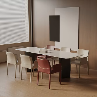 Modern table combination 3d model