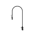Modern Black Curved Spout Faucet With Sleek Design And Single Handle Control