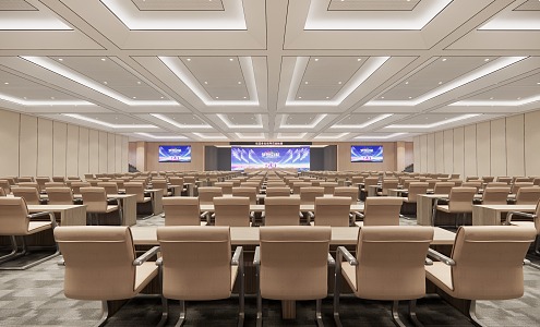 Modern Conference Hall Large Conference Room 3d model