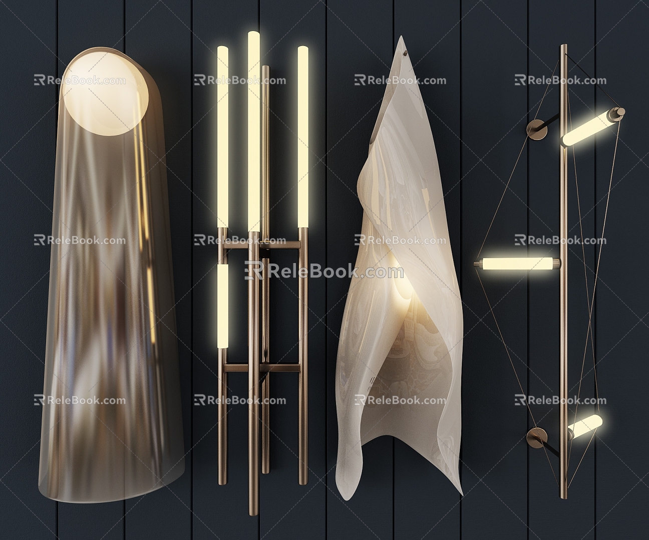 Modern wall lamp 3d model