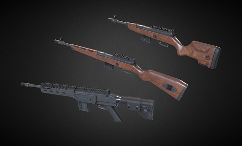 The HK SL7 Rifle 3d model