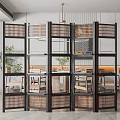 New Chinese Style Screen Partition 3d model