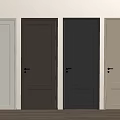 Various Colored Hinged Doors For Modern Home Interior Design And Decoration