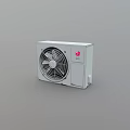 White Air Conditioner Fan With Modern Design And Efficient Cooling System