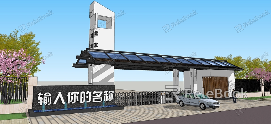 new chinese style gate model