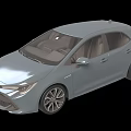 Silver Modern Compact Hatchback With Sleek Body And Sporty Alloy Wheels