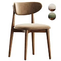 Modern Accent Chair With Wooden Frame Soft Upholstered Seat And Color Variations