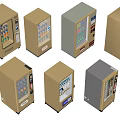 Vending Machine Automatic Beverage Machine Vending Machine Freezer 3d model